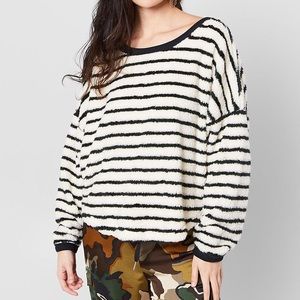 Free People Breton Stripe Pullover Sweater